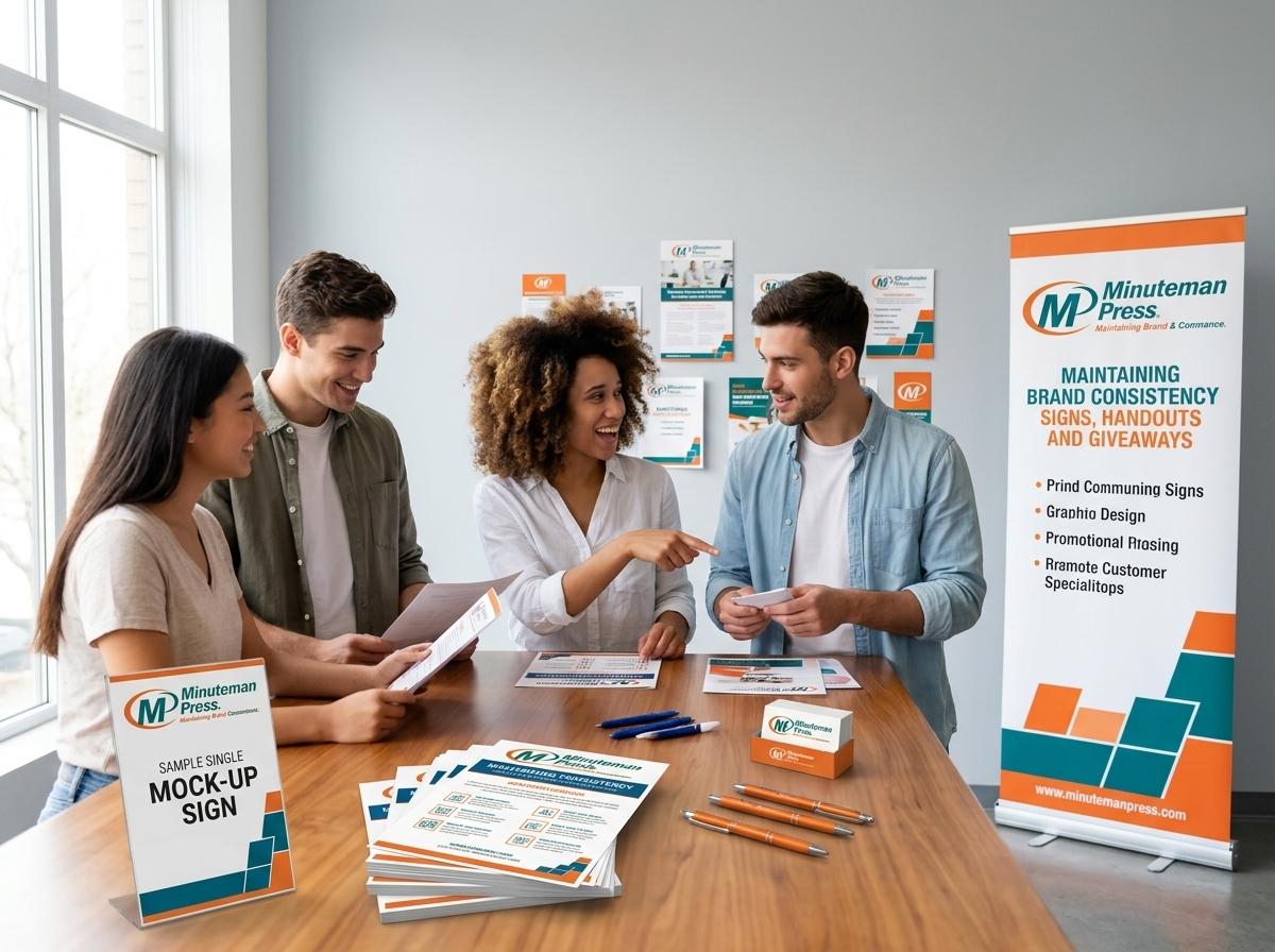One Brand, Every Format: Consistent Signs, Handouts, and Giveaways in Champaign‑Urbana